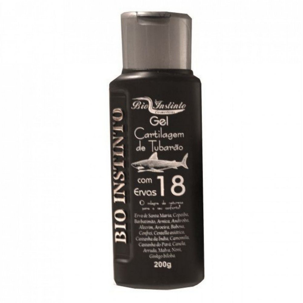 Kit 12 Un. Gel Massageador Cartilagem de Tubarão com 18 Ervas Bio Instinto 200g