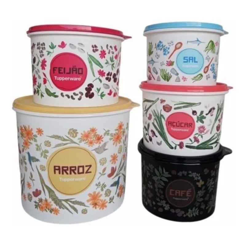 Linha Mantimentos Floral TUPPERWARE® | Shopee Brasil