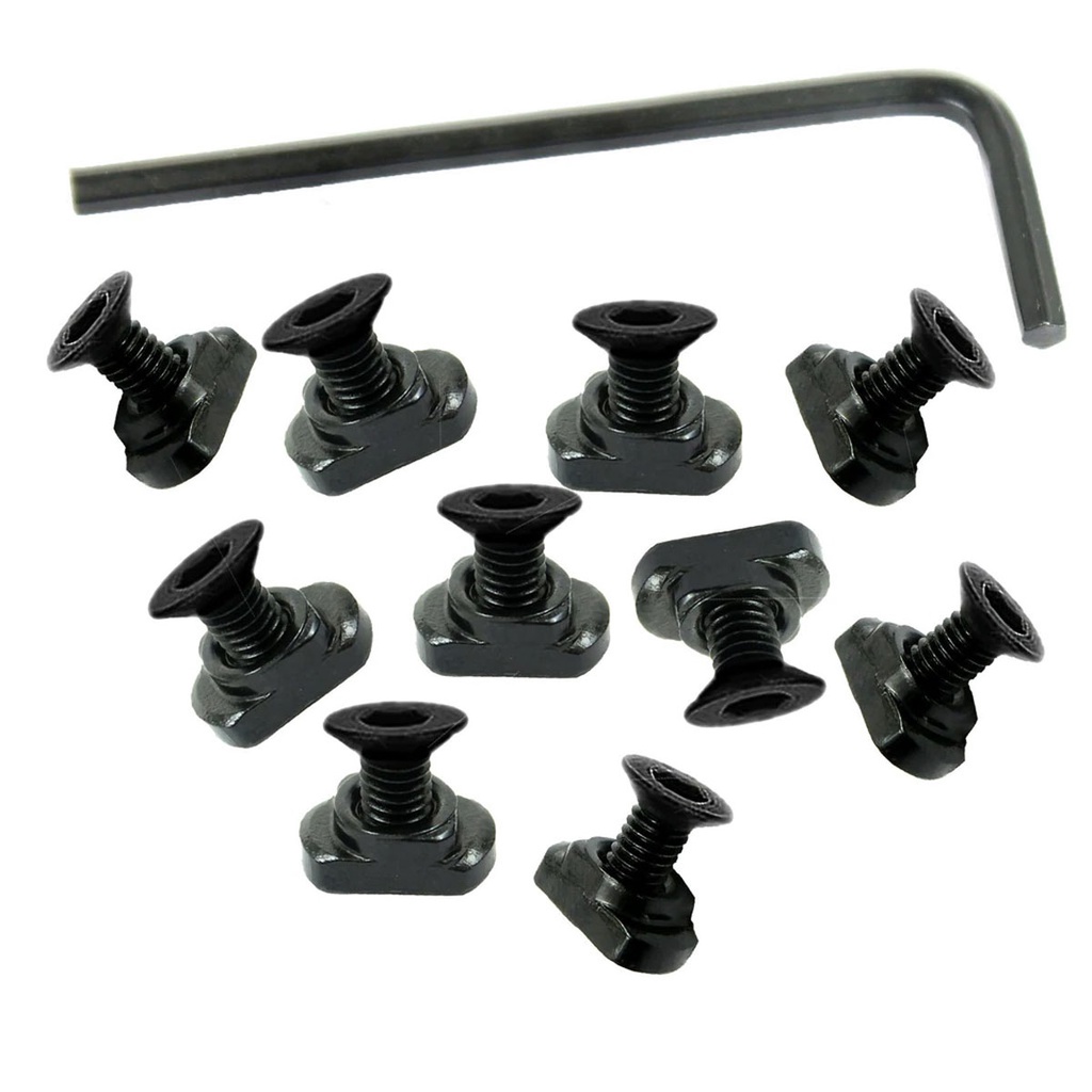 Kit com 10 Parafusos em aço M-Lok