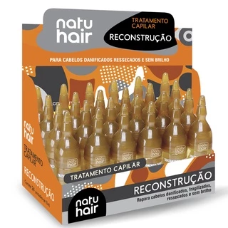 Ampola de Tratamento Capilar Reconstrução Natuhair 10ml - (6 UN)