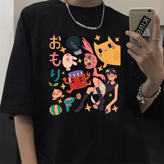 T-shirt de anime Omori masculina, 100% algodão, personagens RPG