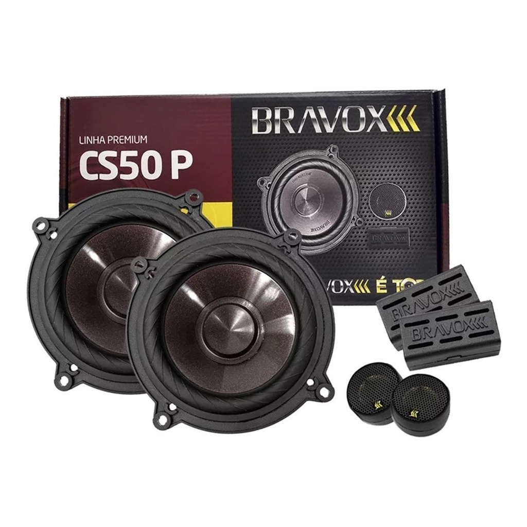 Kit 2 Vias 5 Bravox CS50P 120 Watts RMS Shopee Brasil