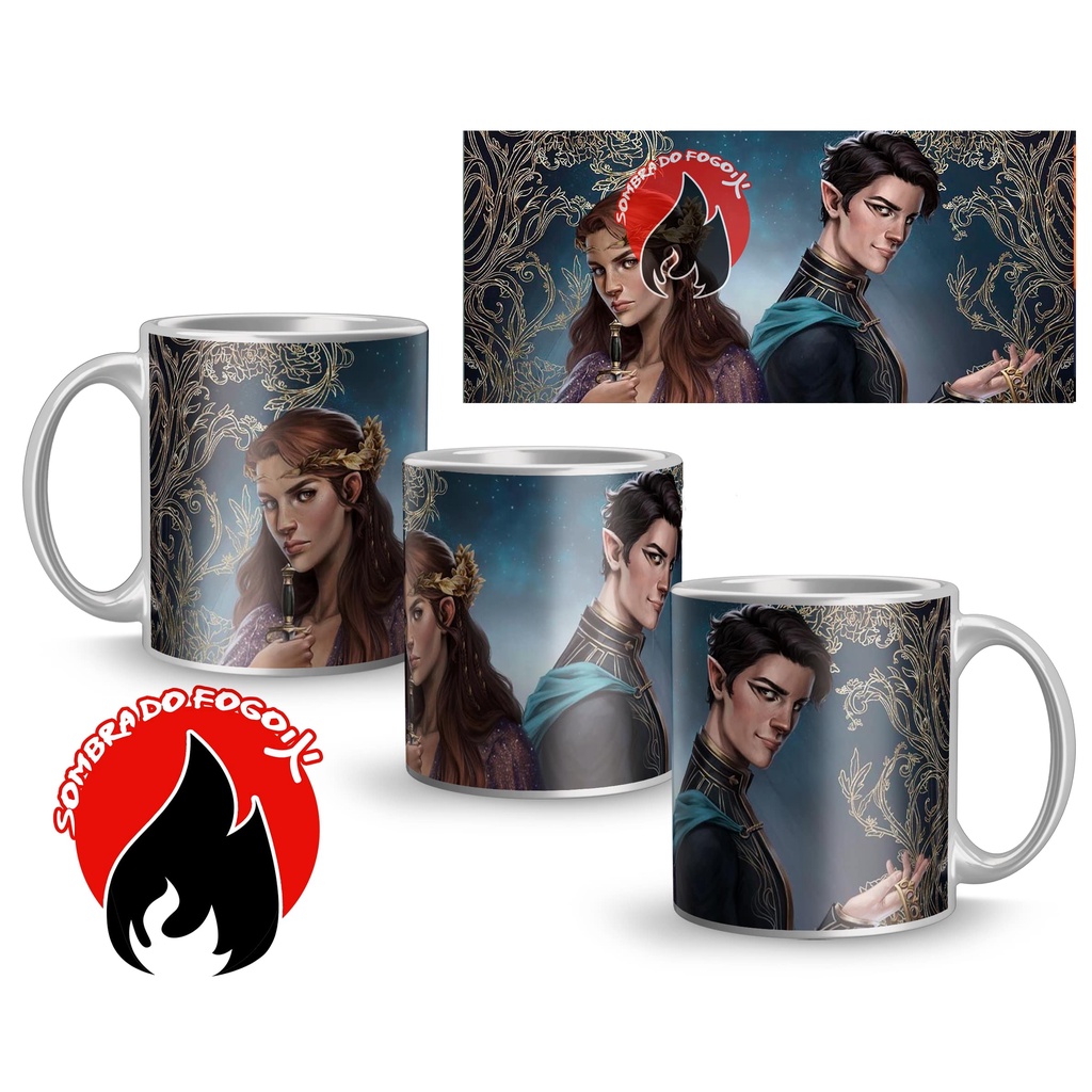 caneca porcelana Povo do Ar Cardan e Jude Principe cruel rei perverso rainha  do nada Holly Black elfhame saga livros trilogia | Shopee Brasil