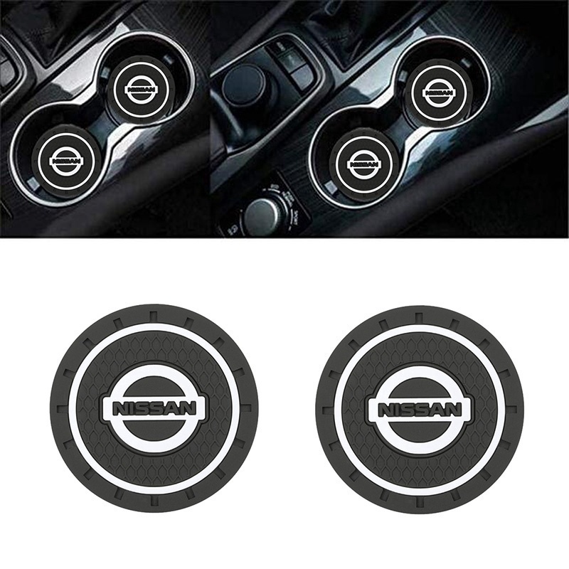 [Promo] 2pcs Pvc Carro Base para copos antiderrapante Decoração carro acessórios Para NissanAnti-slip Coaster Car Decoration For Nissan Frontier Sentra Versa Gtr Tiida Livina Kicks March