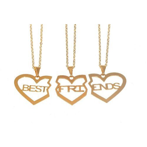 Colar Best Friends Forever Amizade Folheado Ouro 18k - B3 - Milena