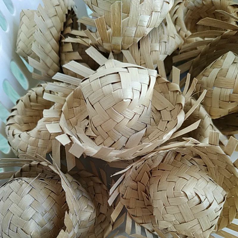 Mini chapéu de palha para festa junina. | Shopee Brasil