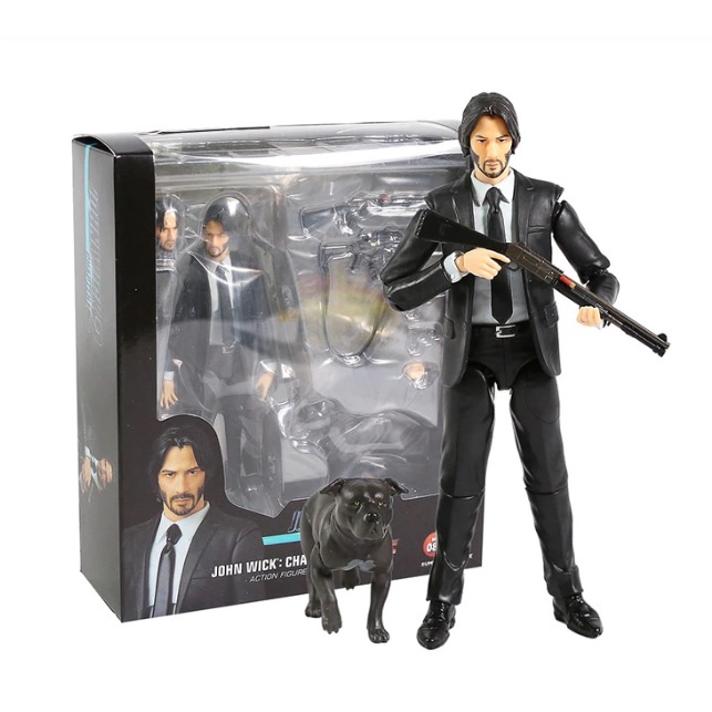 John Wick Chapter 2 Mafex Action Figure Miniatura Colecionável