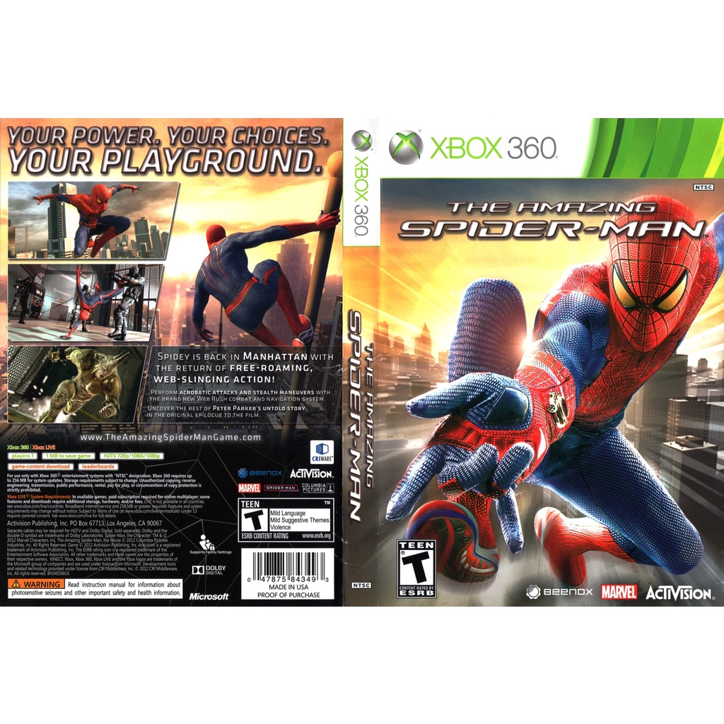 The Amazing Spider-Man Xbox 360 Video For Sale