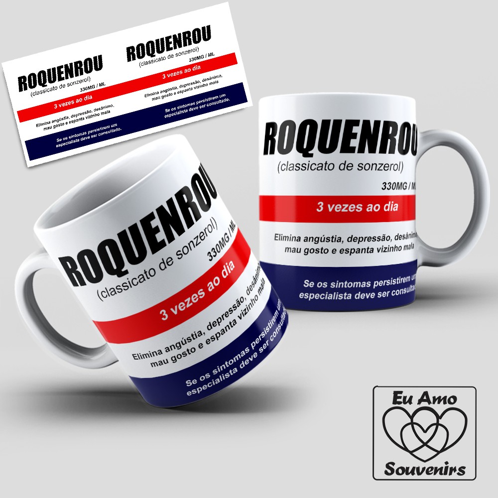 Caneca Roadhog Xícara 325ml Porcelana Cerâmica Caixa presente