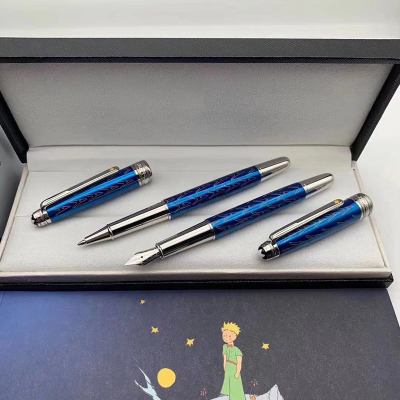 luxo-mb-mont-pequeno-pr-ncipe-s-rie-163-caneta-fountain-roller-cor-azul