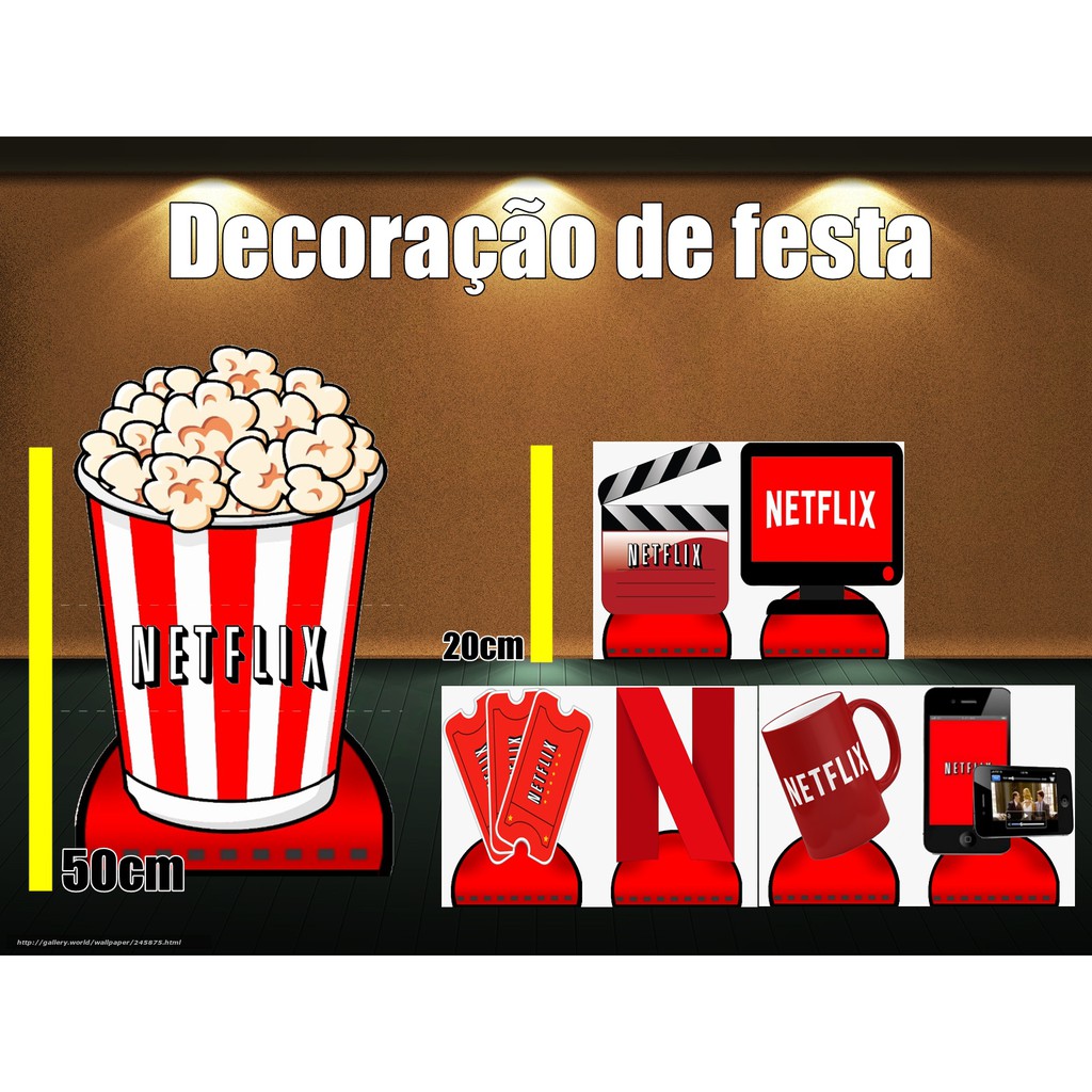 Kit Display De Mesa Festa Infantil Netflix