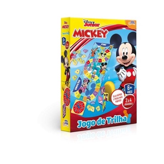 Jogo Trilha Tabuleiro Mickey Dysney - Brinquedo infantil