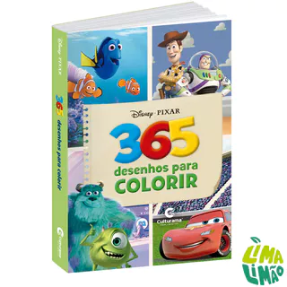 Livro Para Colorir 365 Desenhos Disney Pixar Infantil