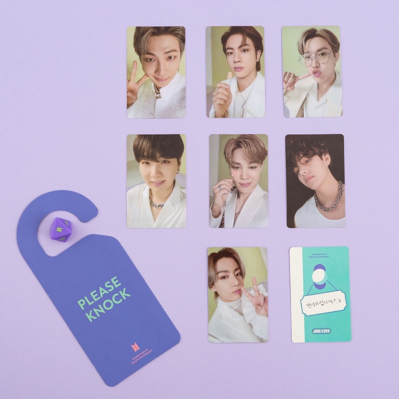 Kpop Bts 8th Aniversário Festa Cega Coleção De Cartão Caixa De