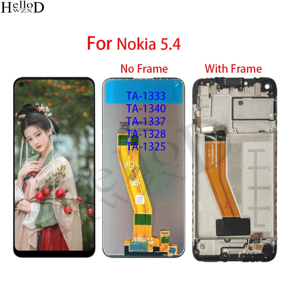 Écran LCD Complet + Vitre Tactile Pour Nokia 5.4 - Modèles TA-1333, TA-1340, 1337, 1328 - Neuf