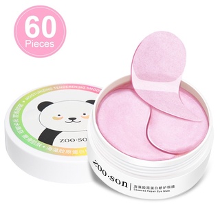 60pcs Colágeno Eye Patches Dark Circles Remover Firming Hidratante Gel Eye Mask
