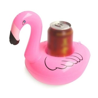 Flamingo Rosa Bóia Porta Copo Decoração Festa na Piscina