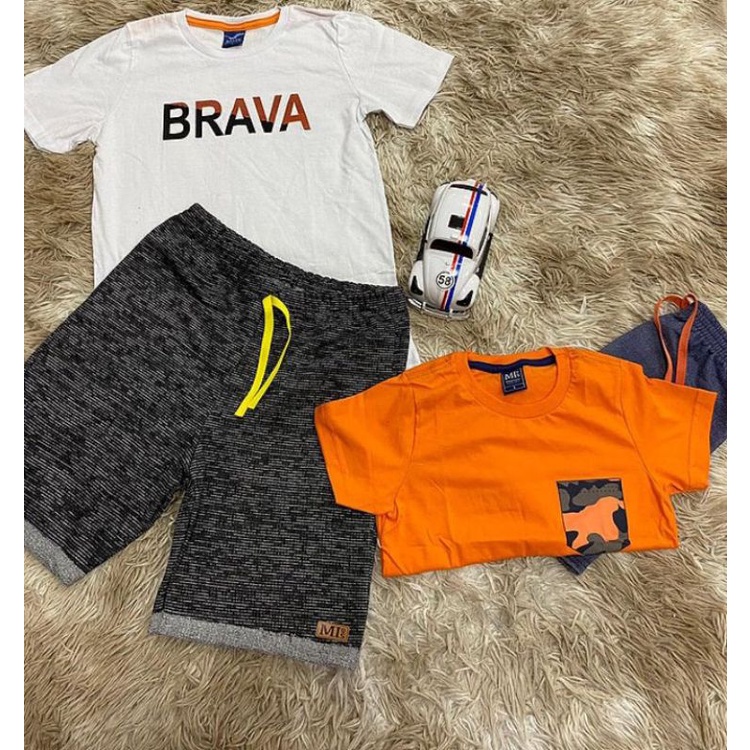 Kit 4 Conjuntos Infanto juvenil Masculino Roupa Premium Menino Atacado ...