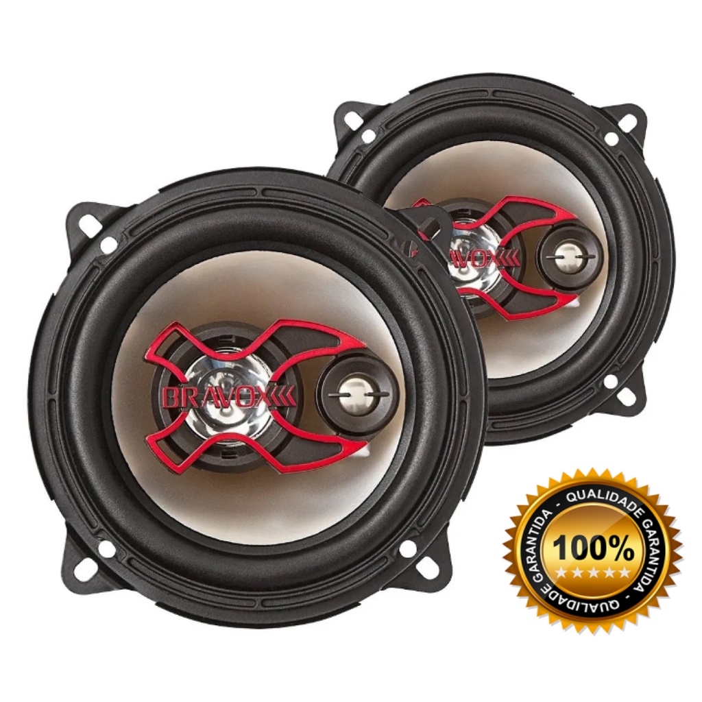 Alto Falantes 5 polegadas 100w rms par porta carro kit bravox | Shopee ...