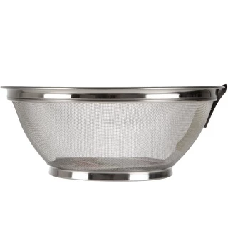 Escorredor de Alimentos p/ Cozinha em Inox Telado 28 cm