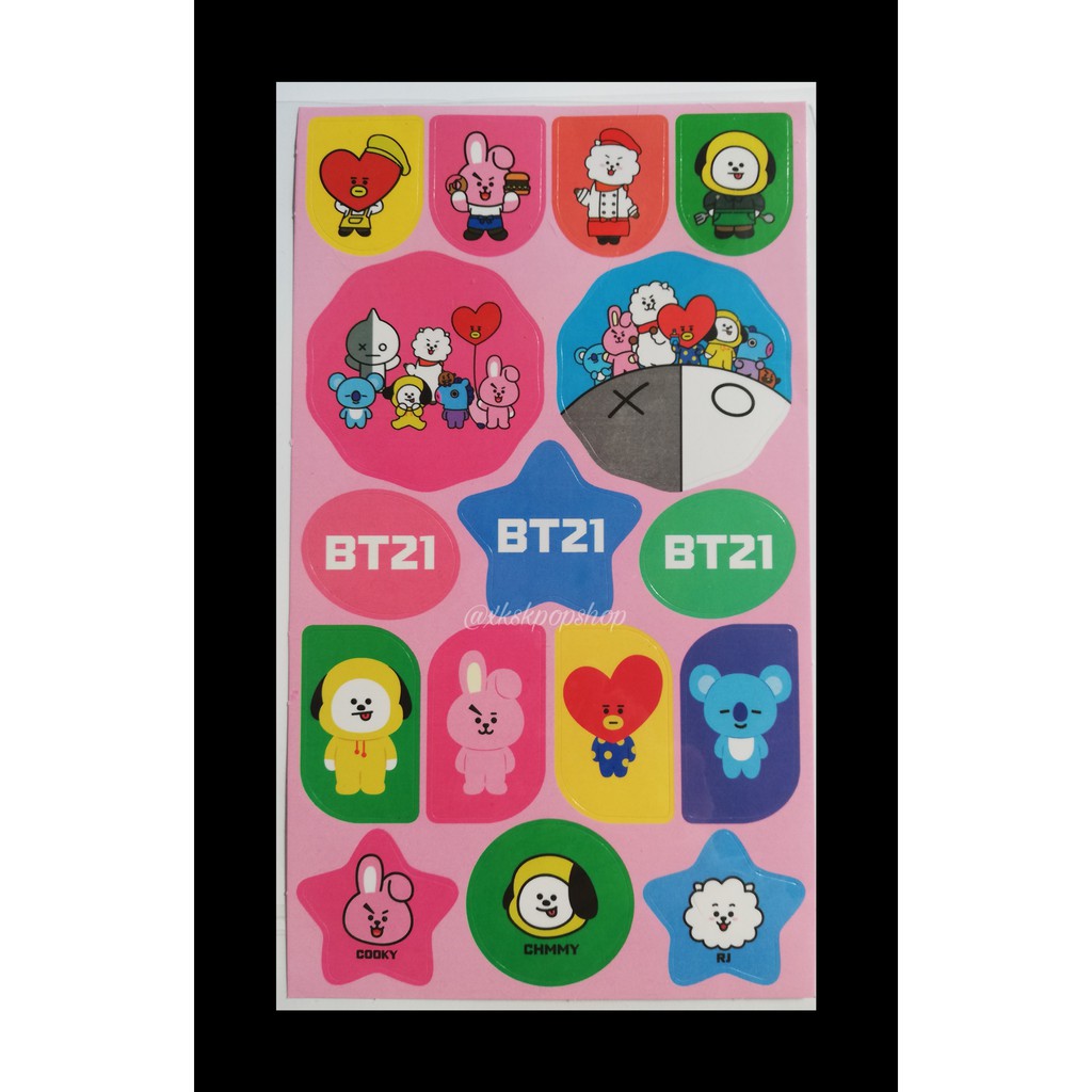 Adesivo Bt21 Shopee Brasil