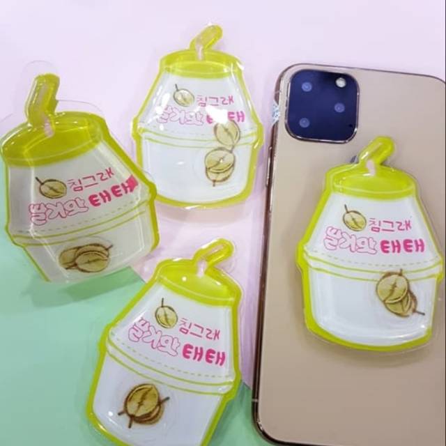 Brilho Pop Socket Water Glitter Durian E Pantera Cor-De-Rosa Motivo ...