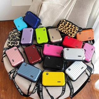 Bolsa Mini Bag Blogueira Influencer Fibra Rígida Transversal Tendência Forever Young Promoção