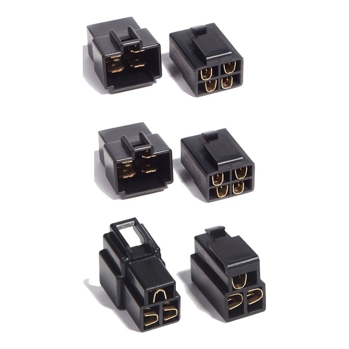 Kit 2 Conector 4 Vias + 1 Conector 3 Vias - C/ Trava Technoise