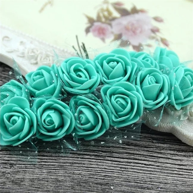 MINI FLOR DE EVA AZUL TIFFANY MATERIAL PARA ARTESANATO LAÇOS TIARAS SCRAPBOOK Shopee