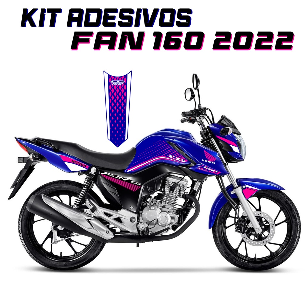 Adesivo Cg Fan 160 2022 - Em Deus Nós Confiamos - Kit.03
