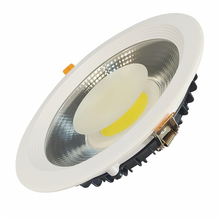 Spot Led COB 35W 6500K(Branco frio) Embutir Redondo Alumínio Ou ...