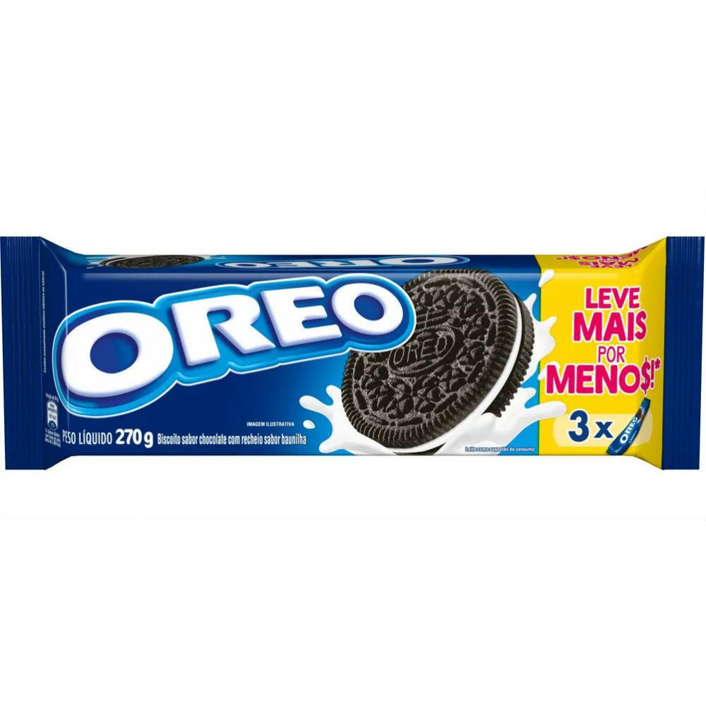 Oreo Biscoito Original Recheio Baunilha 270g Sensacional Top | Shopee ...