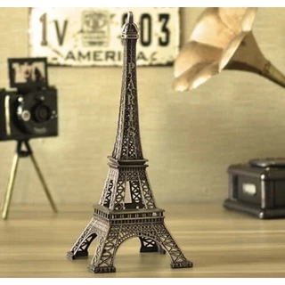 Torre Eiffel Miniatura Paris Enfeite 10 cm De Metal Para Decoração