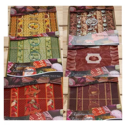 Embalagem Para Trufa - Papel Com Alumínio 15x16 Sabores 100 Unidades