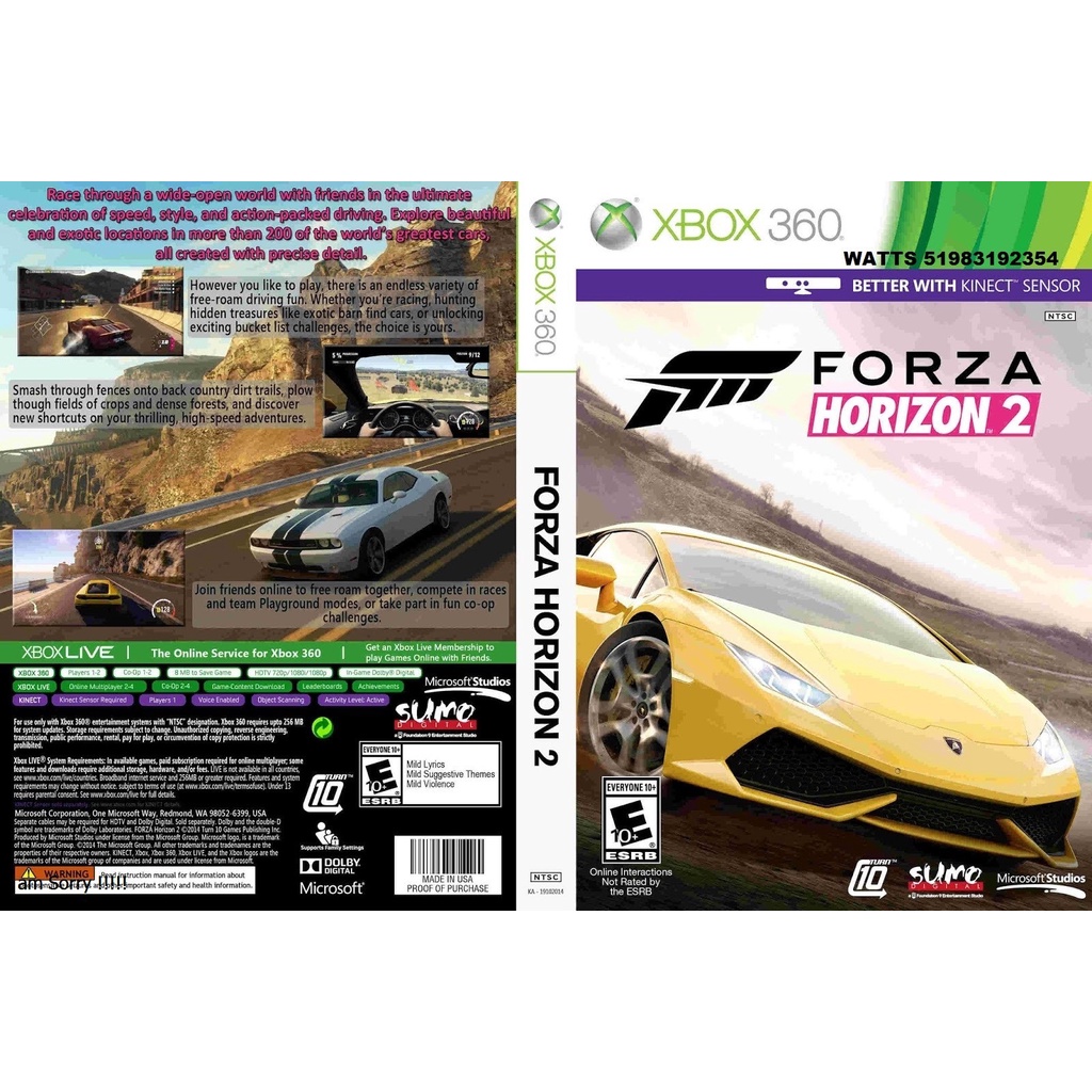 Jogos xbox 360 forza horizon