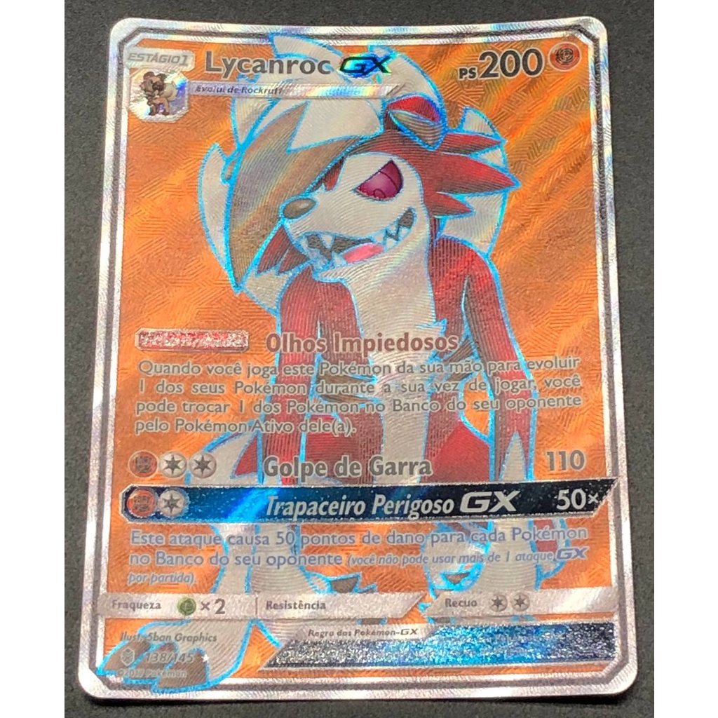 Carta Pokémon Lendário Zekrom Gx Sol E Lua 138