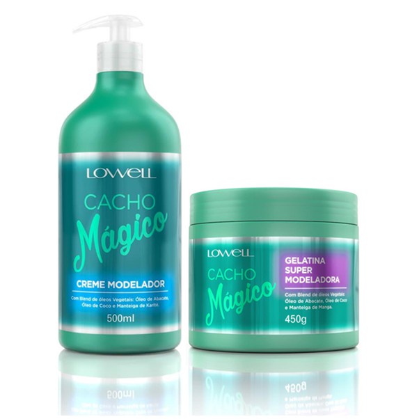 Kit Cacho Mágico Creme Modelador 500 ml + Gelatina Super