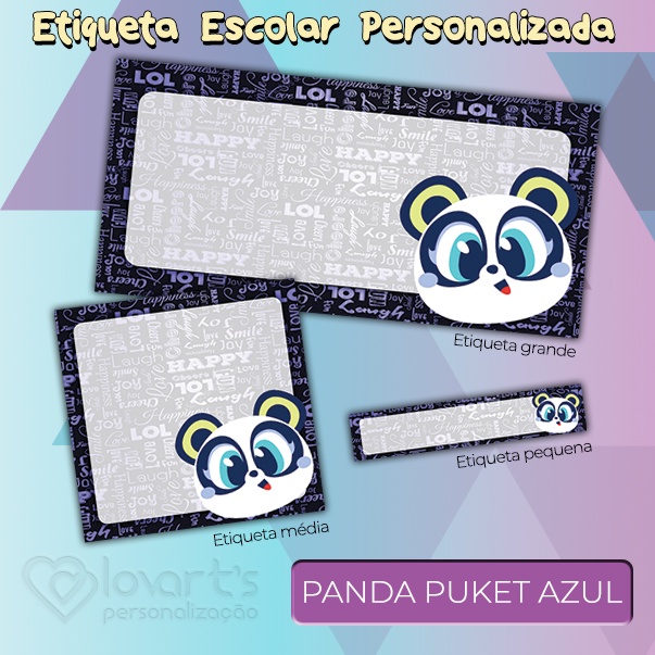 Kit Escolar Personalizado Panda