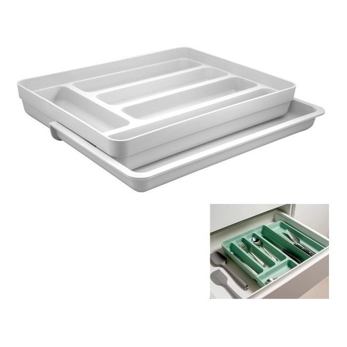 Organizador Divisor Porta Talheres Extensível Gaveta Cozinha