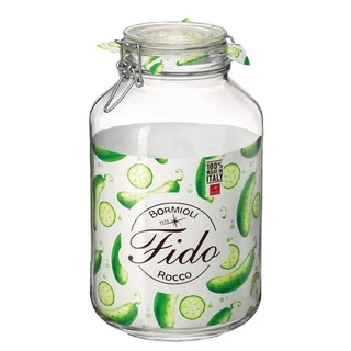 Pote Hermético Vidro Fido Bormioli Fecho Metal 4 Lt Original