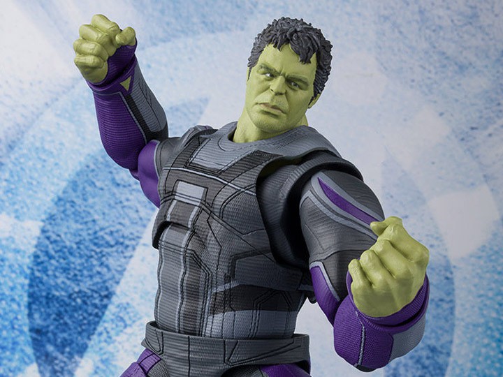Action Figure Hulk Marvel Avengers Endgame – S.H. Figuarts Bandai, 19 Cm, Multicolore, Collezionabile