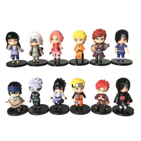 Naruto Colection Miniaturas De Coleção Minifigure De Ação Bonecos Kakashi  Hinata Gaara Itachi Sasuke Sakura Jyraia 