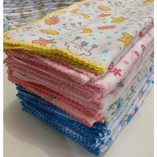 Fralda De Pano 70x70  Com Crochê Pacote Com 10 Unidades em Oferta na Shopee