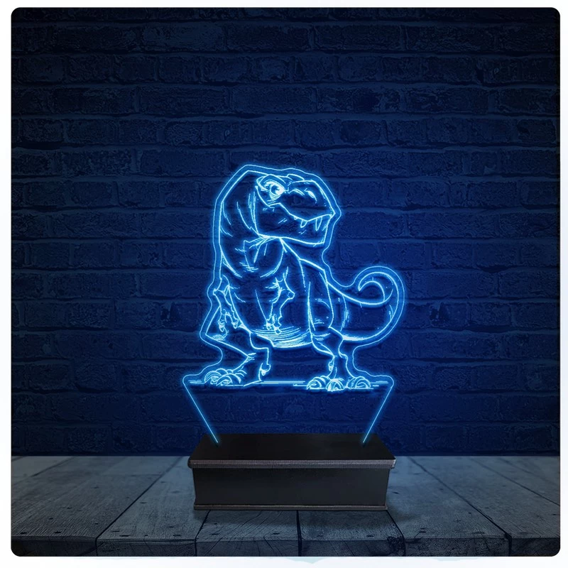 Luminária Led Acrilico Abajur - Dinossauro 05
