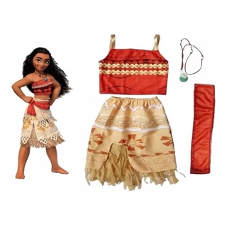 Ruewey Fantasia de Halloween para adultos, cosplay, fantasia de Moana Maui,  conjunto de camisetas e saias de folhas, Marrom, Small : : Moda