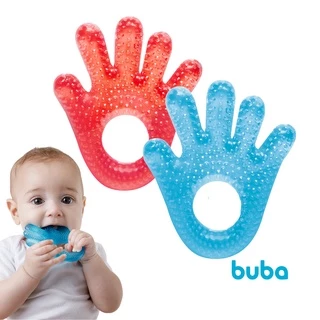 Mordedor Bebê Gengiva Dentição com Agua Gelado Mãozinha Buba