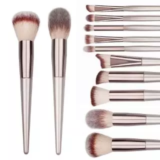 Conjuntos Populares De Escovas De Maquiagem Profissional/Pincéis Sintéticos Premium De Cabo Cônico De Madeira/Kits Para Mistura , Fundição , Pó , Ocultadores , Eyeliner , Sobrancelhas , Sombras Os Olhos/Ferramentas Cosméticas Básicas Diárias