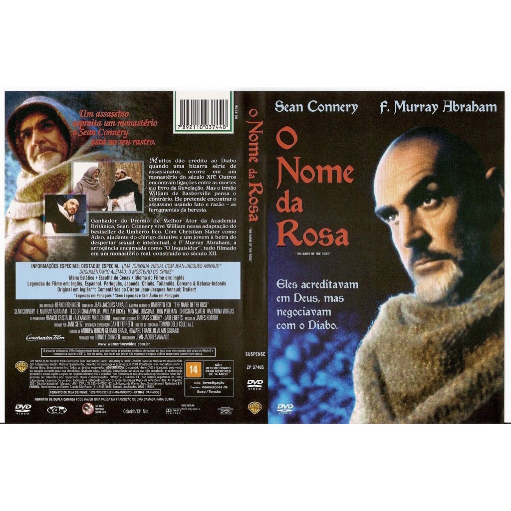 o nome da rosa dvd Original Novo Lacrado | Shopee Brasil
