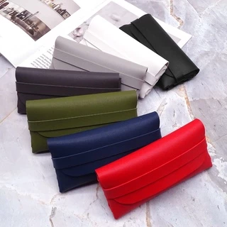 Bolsa De Óculos De Sol Em Couro Armazenamento Portátil Eyewear
