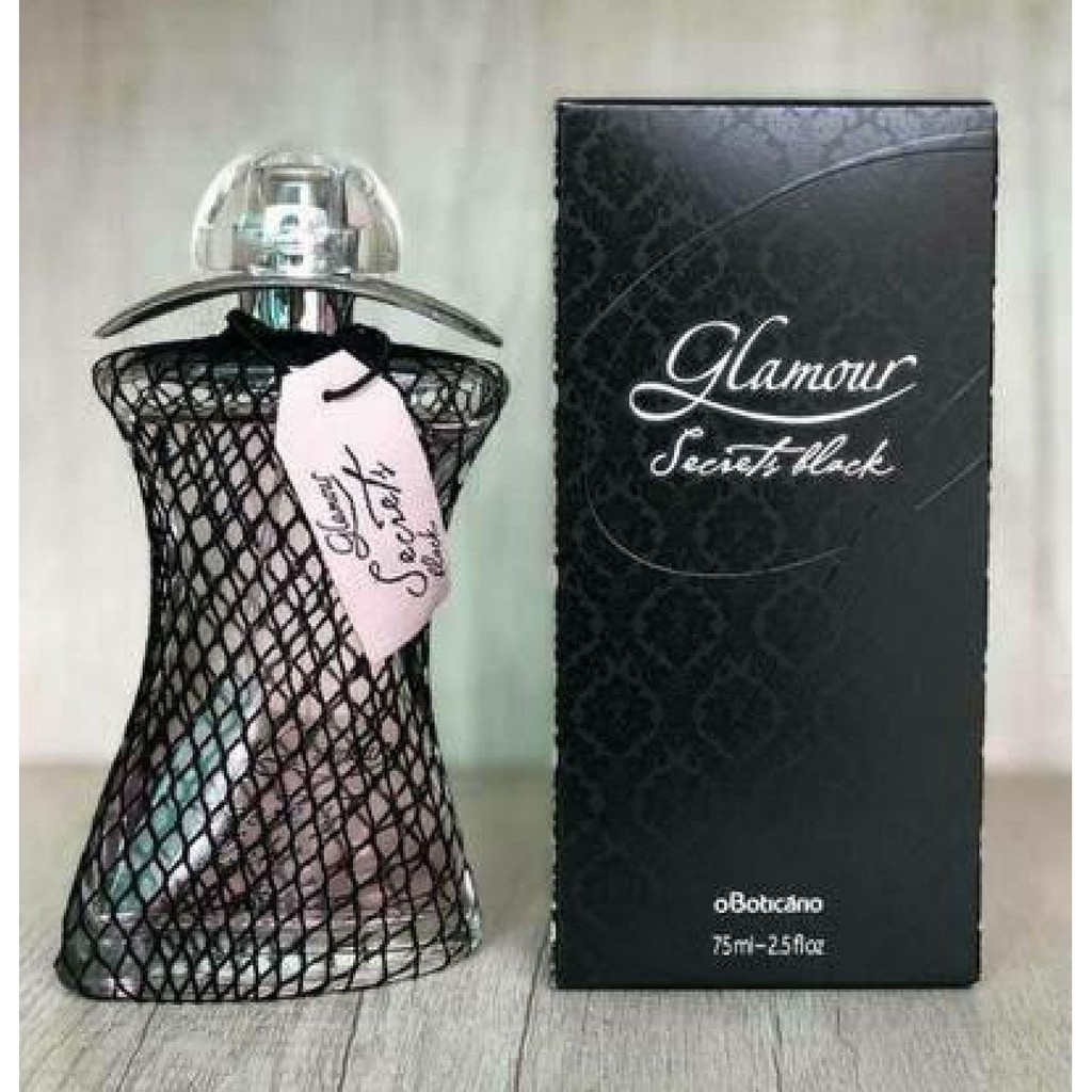 Perfume GLAMOUR SECRETS BLACK 100ml Boticário - Novo/Lacrado